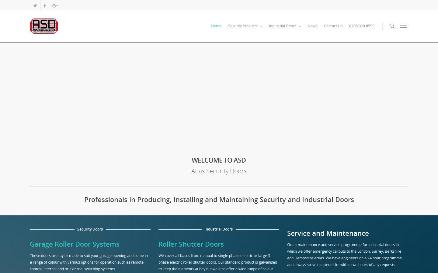 Atlas Security Doors Website
