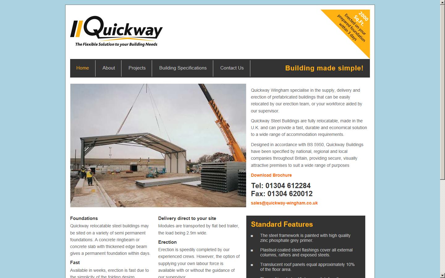 Quickway Buildings Ltd Website