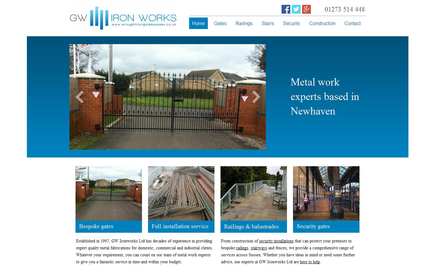 GW Ironworks Ltd Website