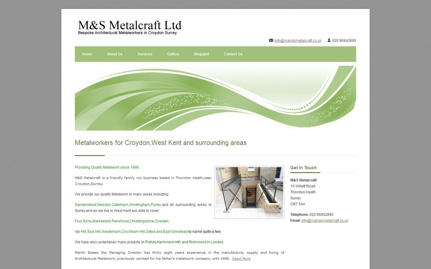 M & S Metalcraft Ltd Website