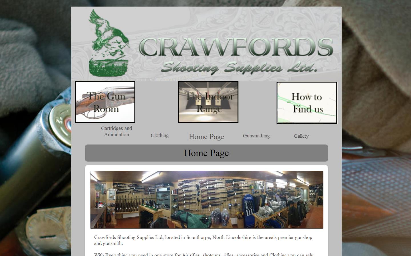 Crawford Shooting Supplies Website