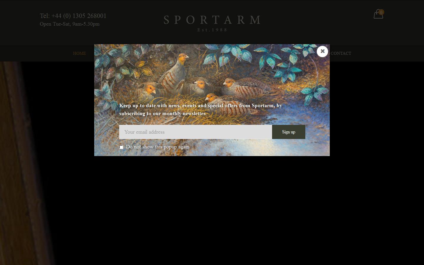 Sportarm Website