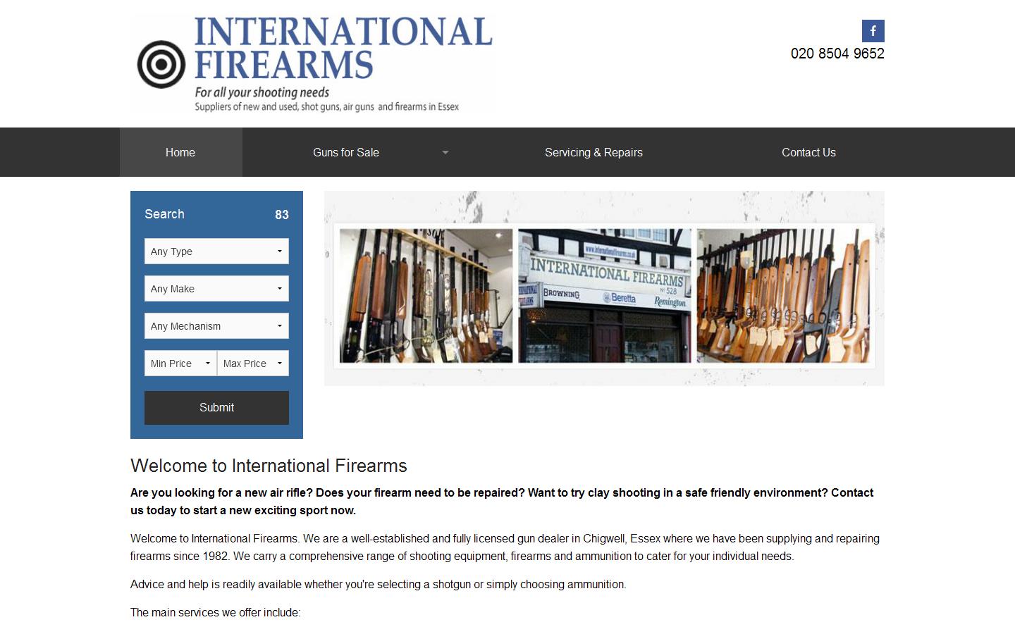 International Firearms Website