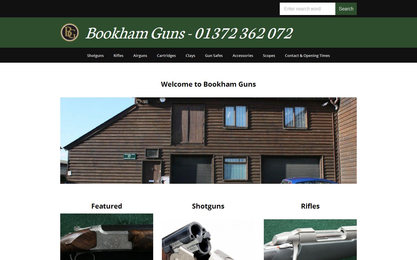 Bookham Guns Website