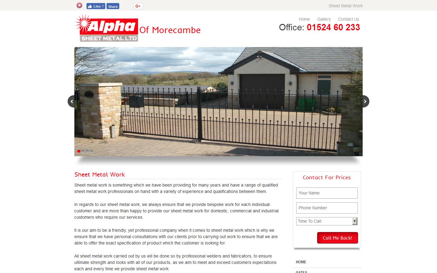Alpha Sheet Metal Ltd Website