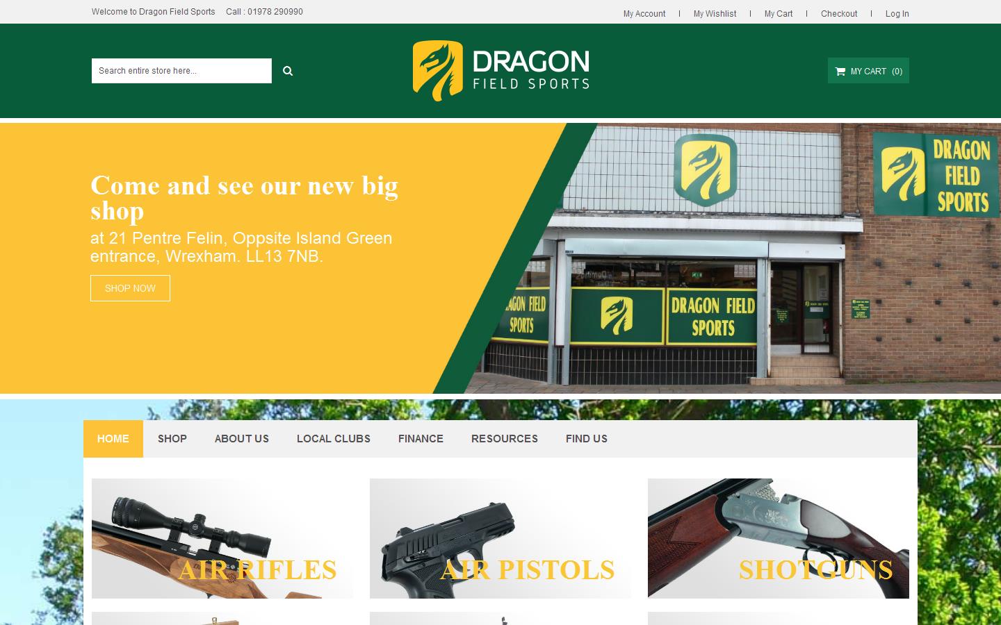 Dragon Field Sports Ltd Website
