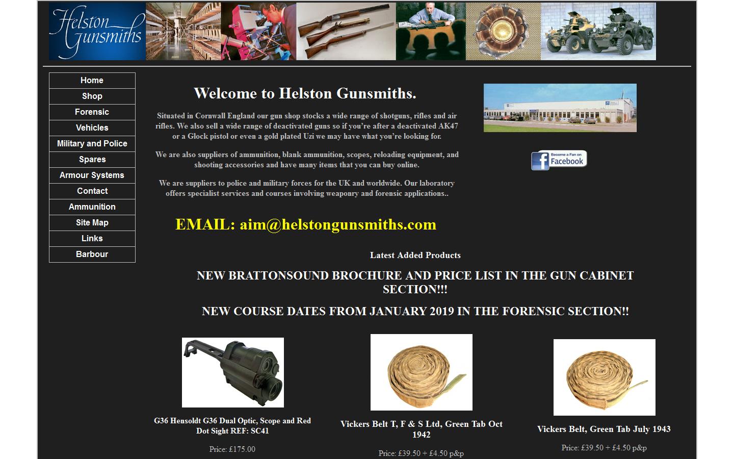 Helston Gunsmiths Website