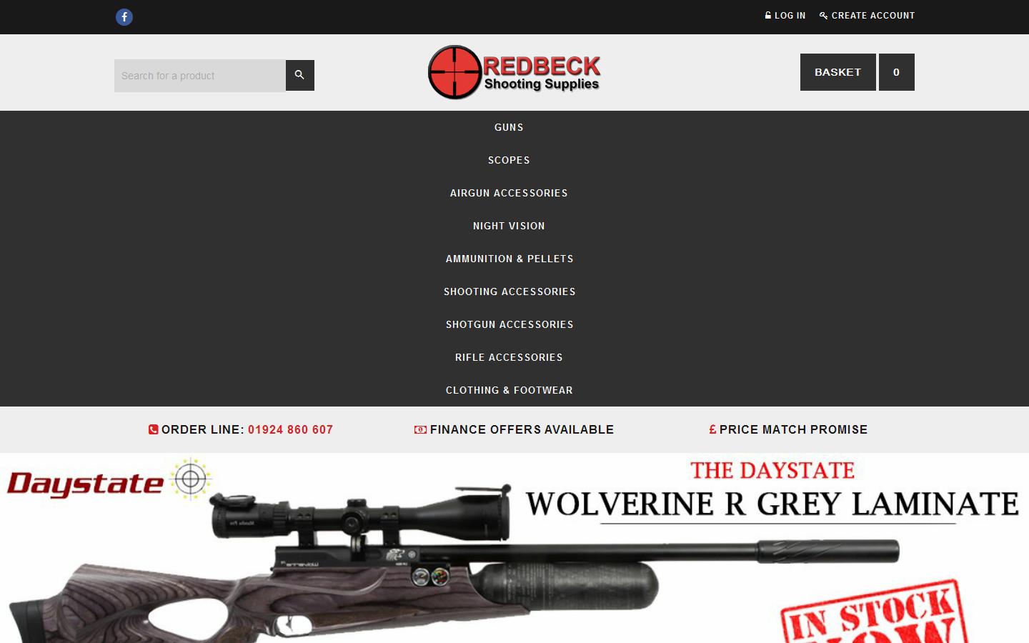 Redbeck Shooting Supplies Website