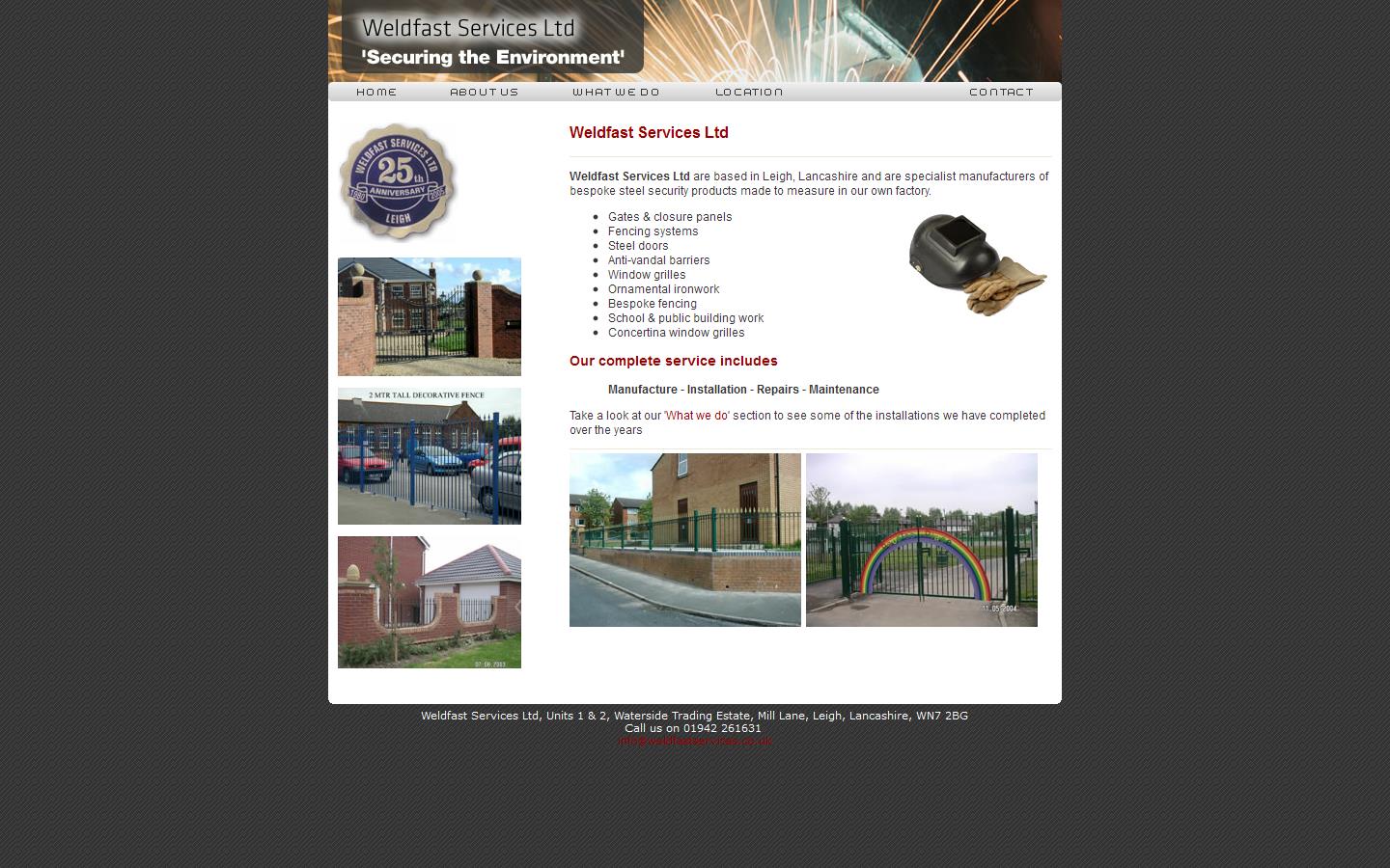 Weldfast Services Ltd Website