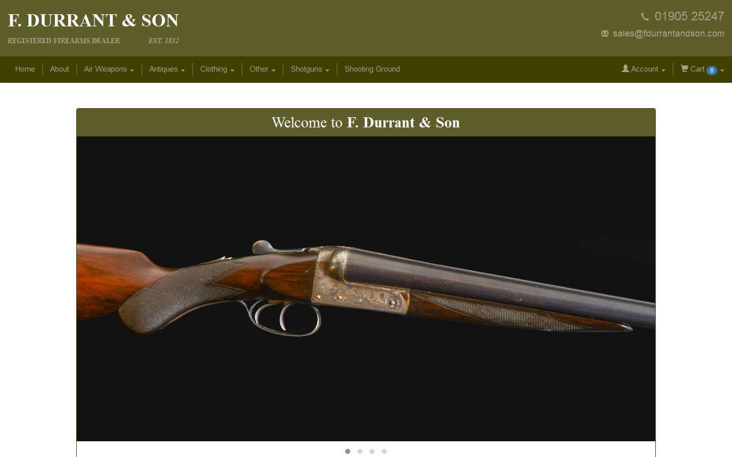 F Durrant & Son Website