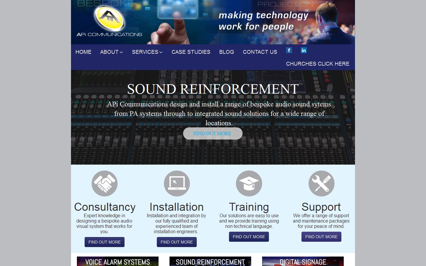 API Communications Website