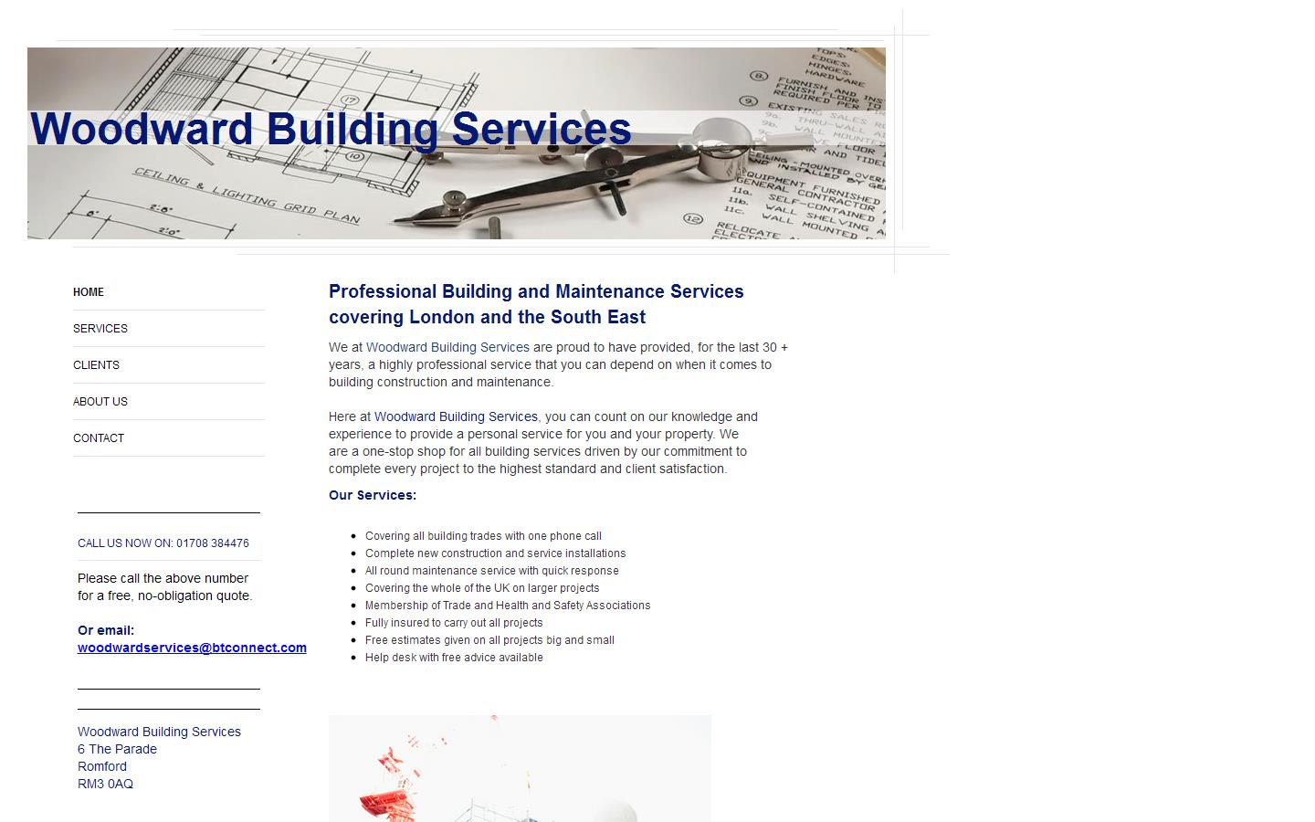 Woodward Building Services Ltd Website