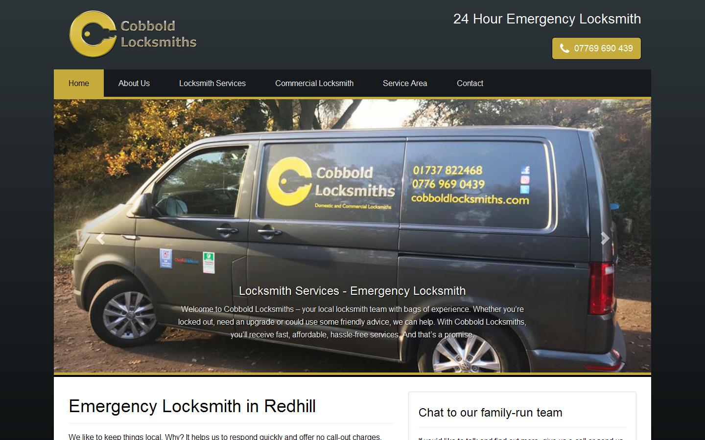 Cobbold Locksmiths Website