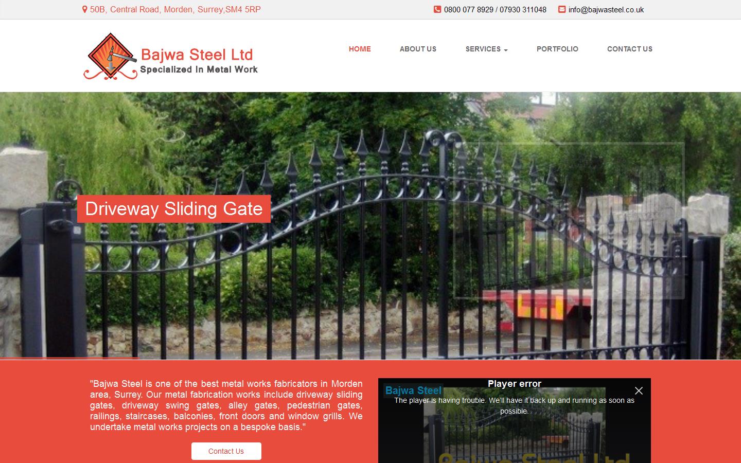 Bajwa Steel Website