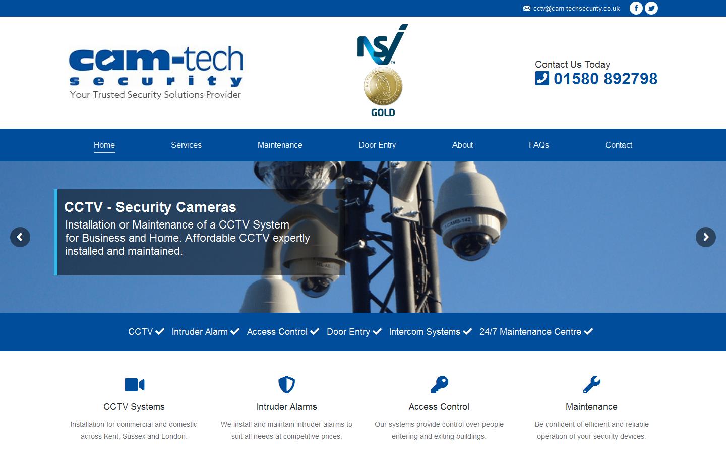 Cam-tech Security Systems Ltd Website