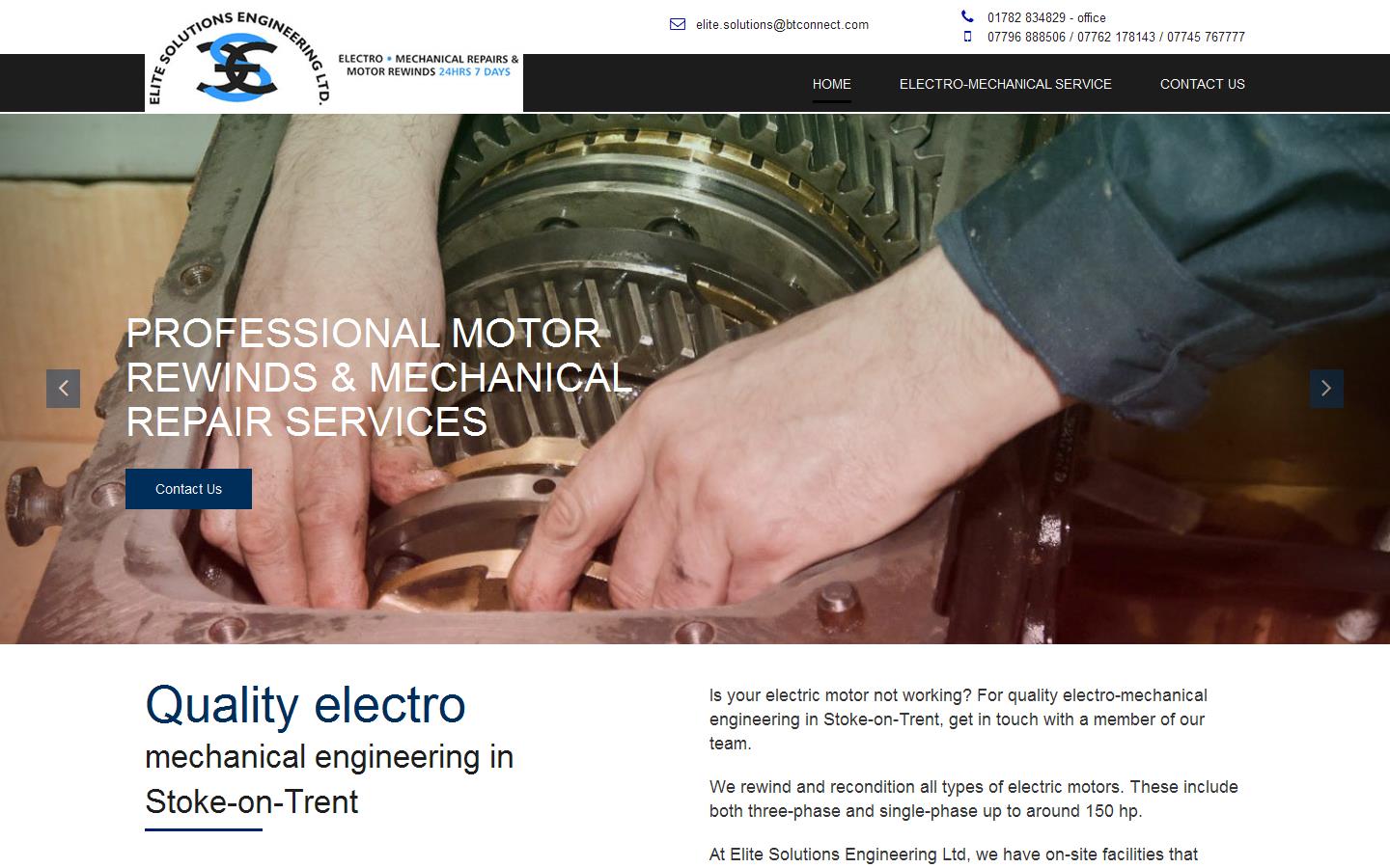 Elite Solutions Engineering Ltd Website