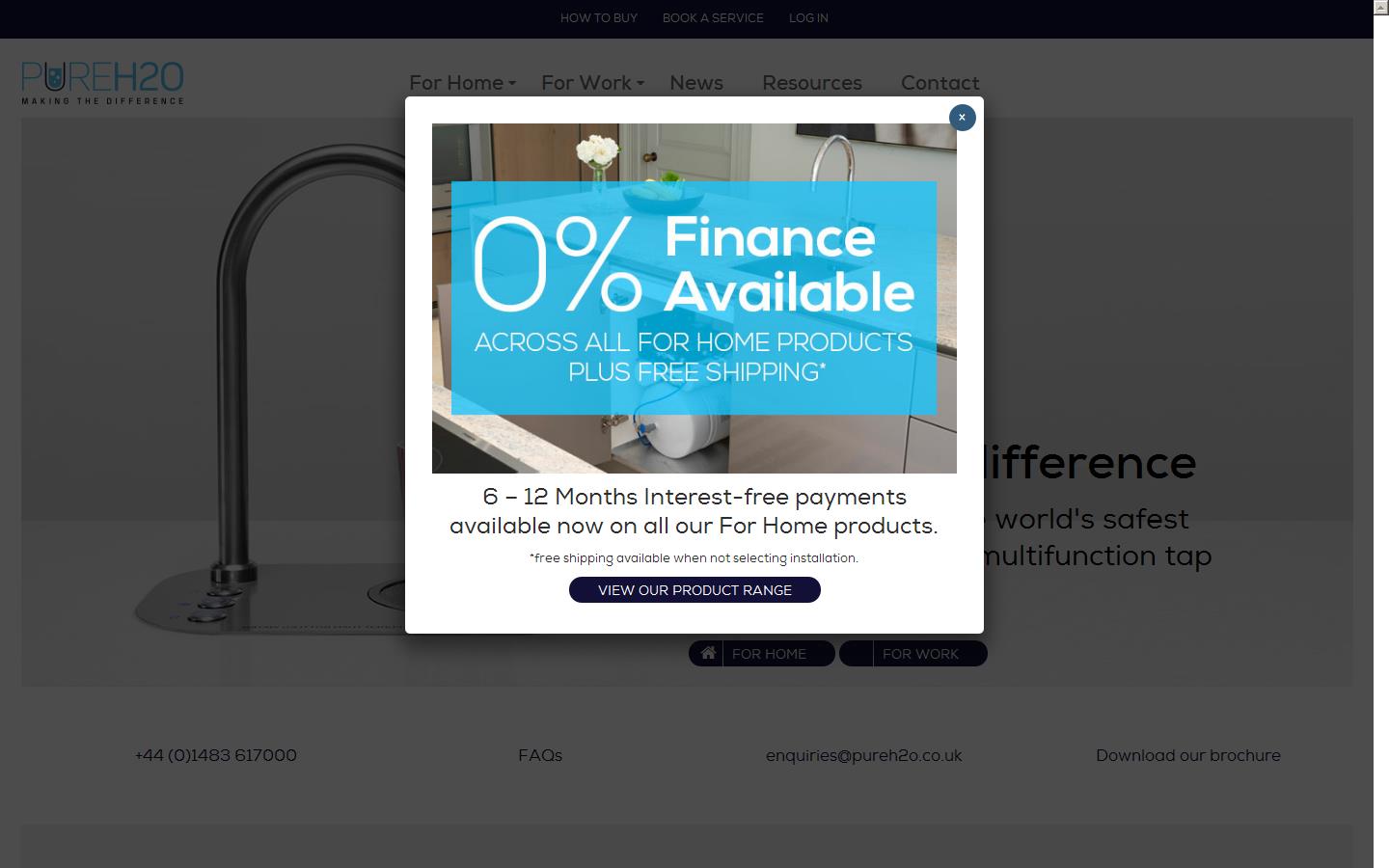 The Pure H2o Company Website