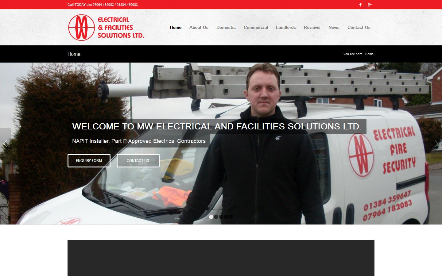 M W Electrical & Facilities Solutions Ltd Website