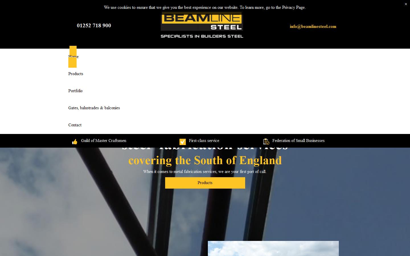 Beamline Steel Ltd Website