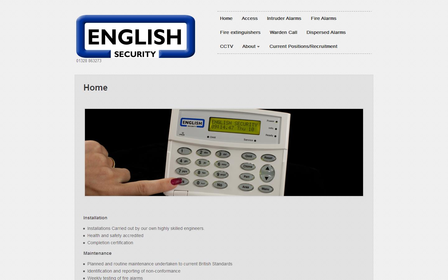 English Security Website