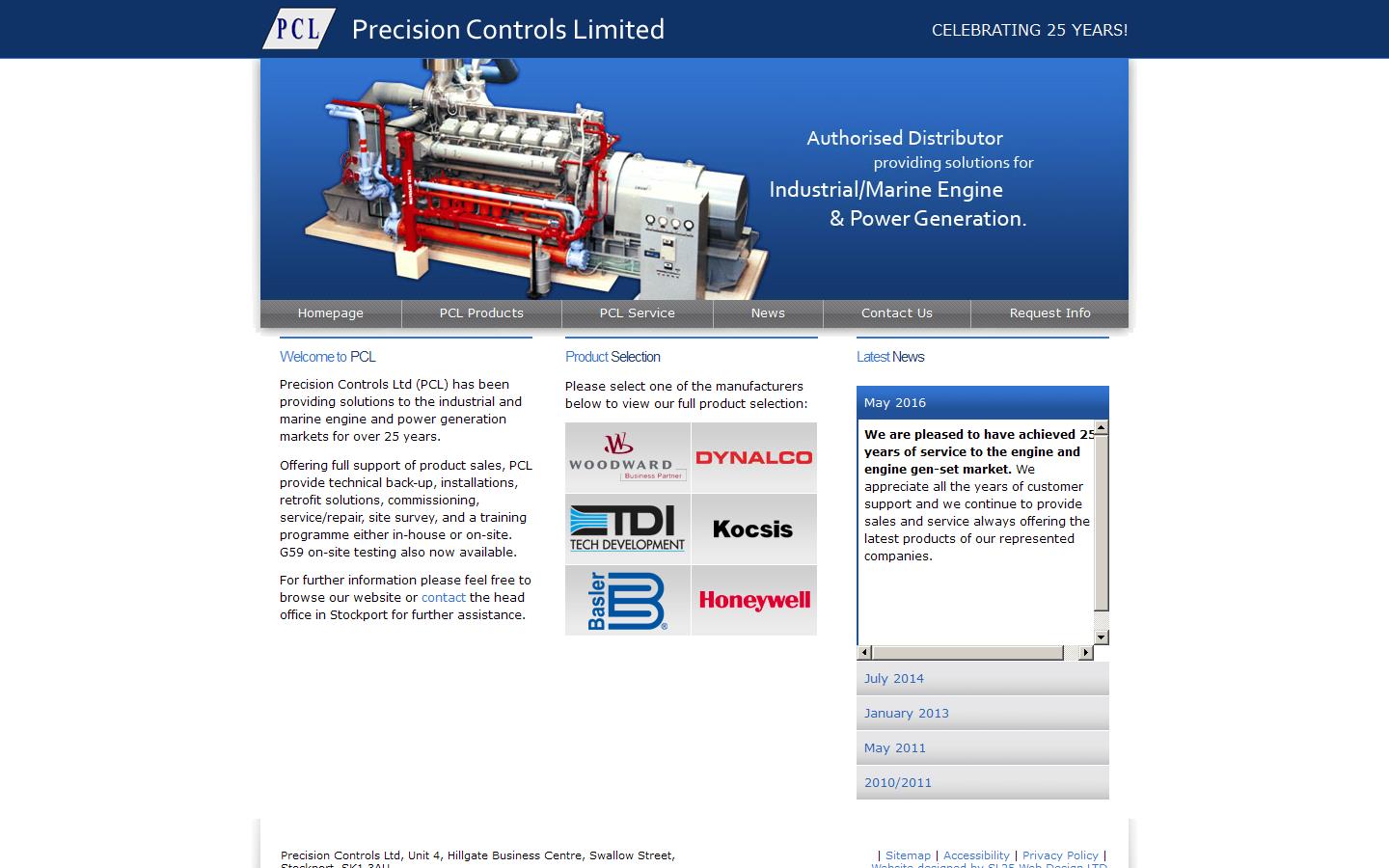Precision Controls Ltd Website