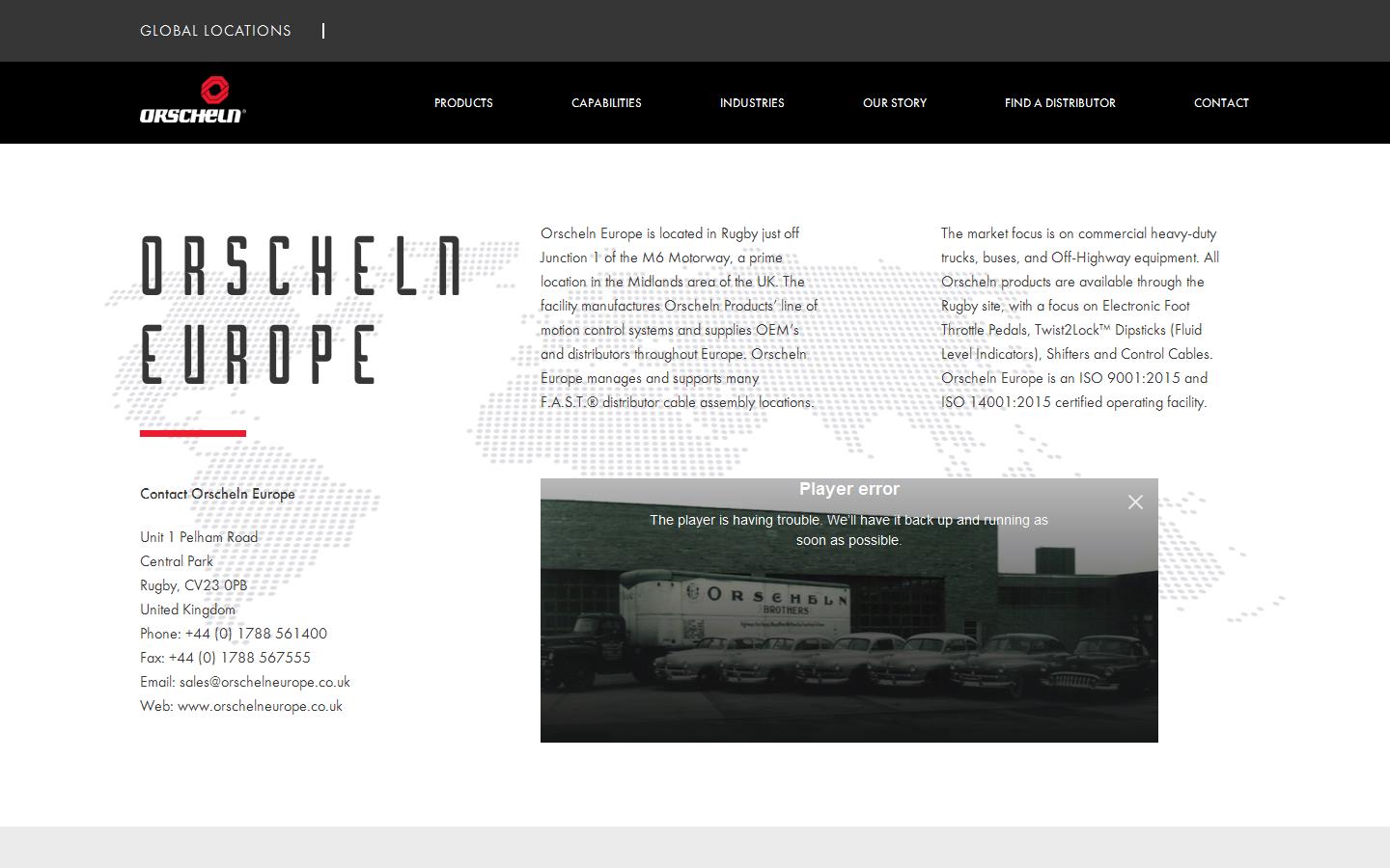 Orscheln Europe L L C Website