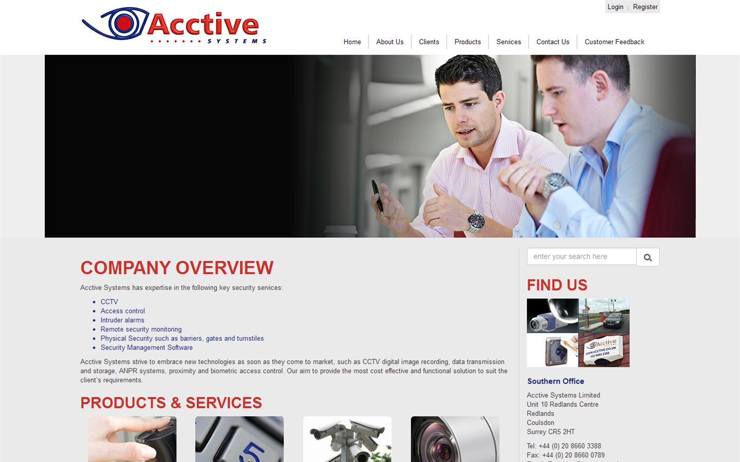 Acctive Systems Website