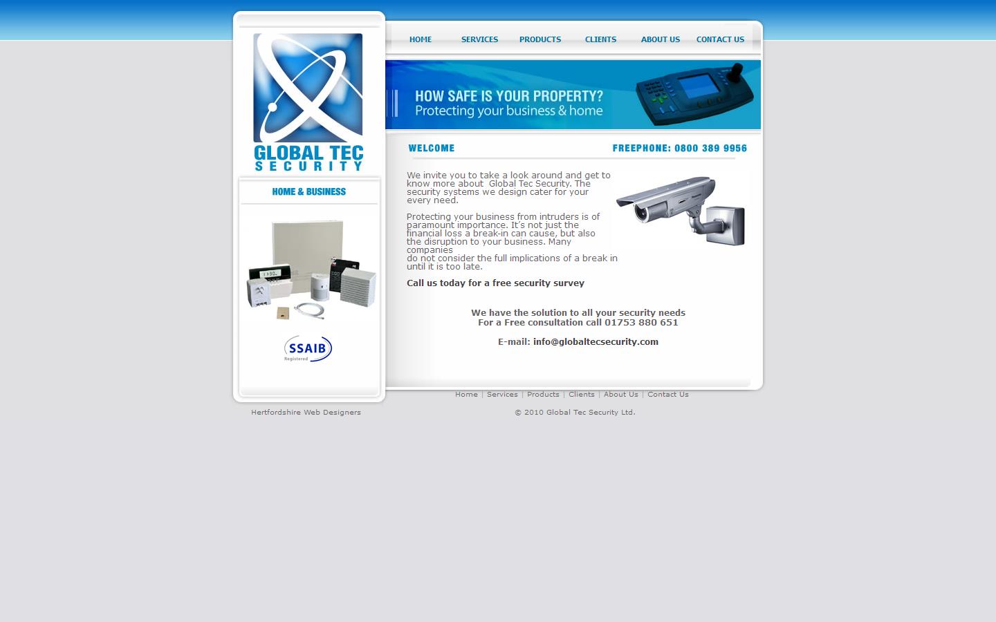 Global Tec Security Website