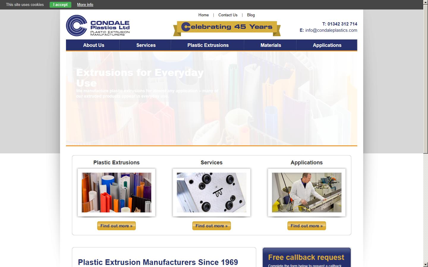 Condale Plastics Ltd Website