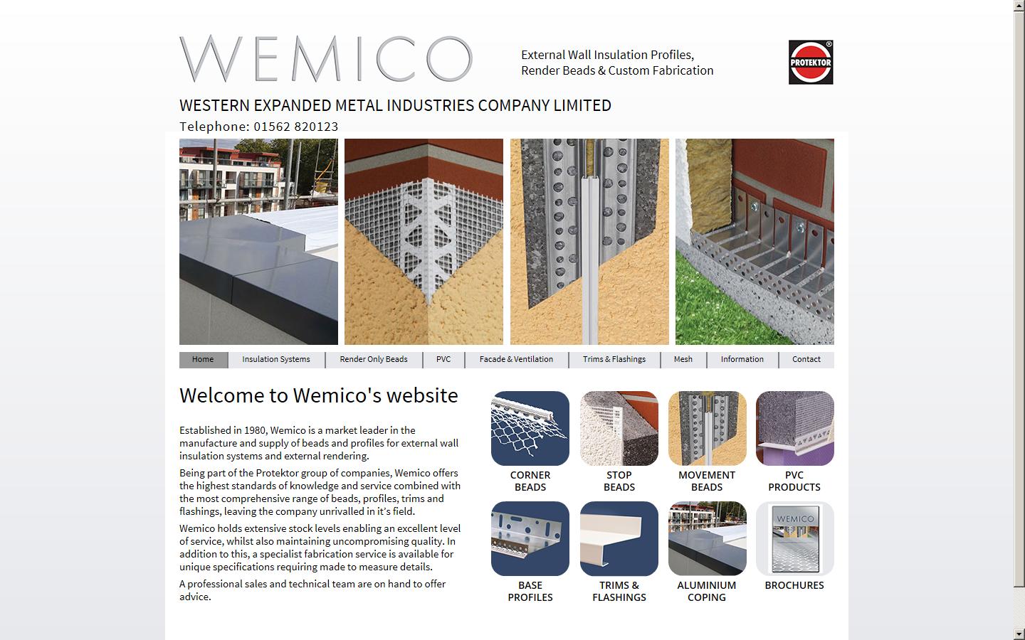 Wemico (Western Expanded Metals Ltd) Website