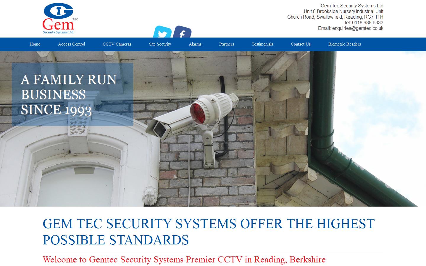 Gem Tec Security Systems Ltd Website