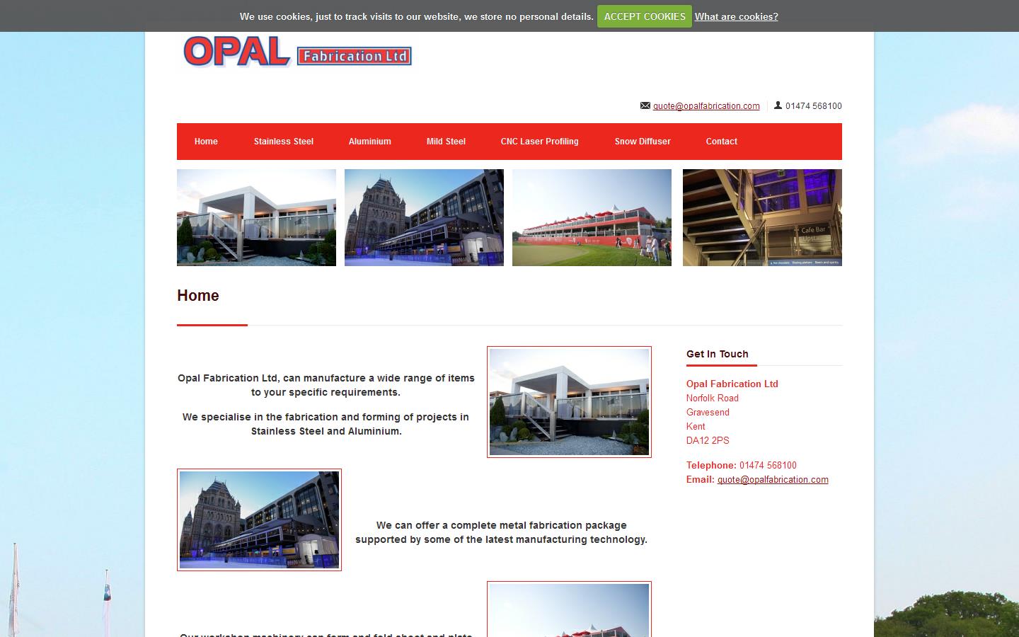 Opal Fabrication Website