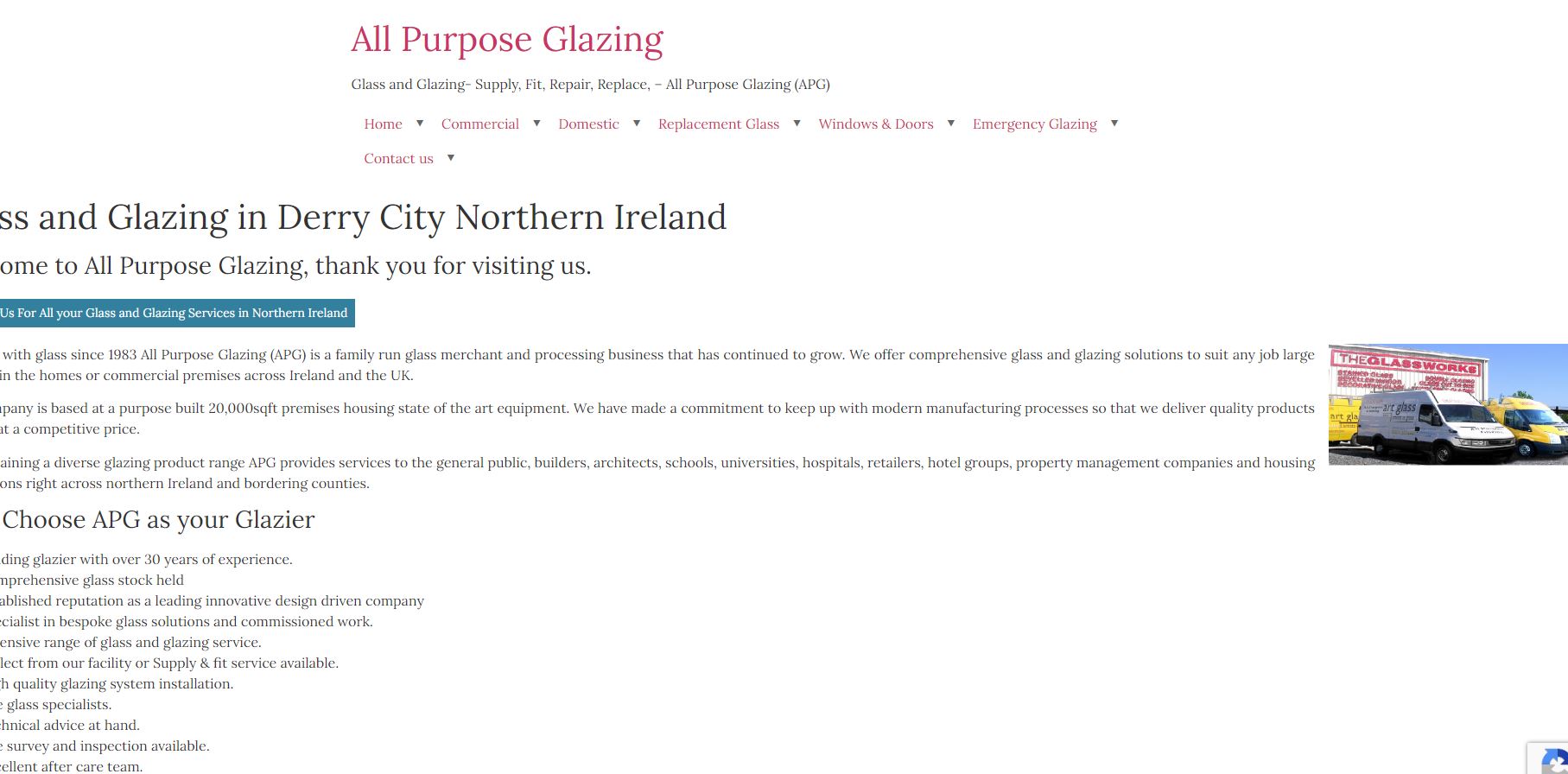 All Purpose Glazing Website