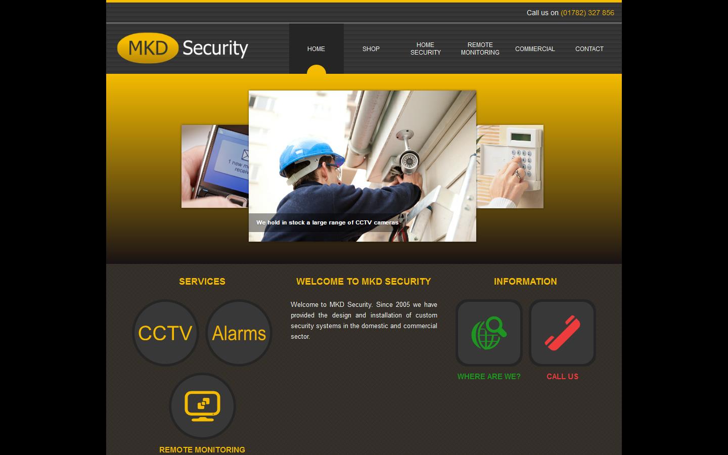 M K D Security Website