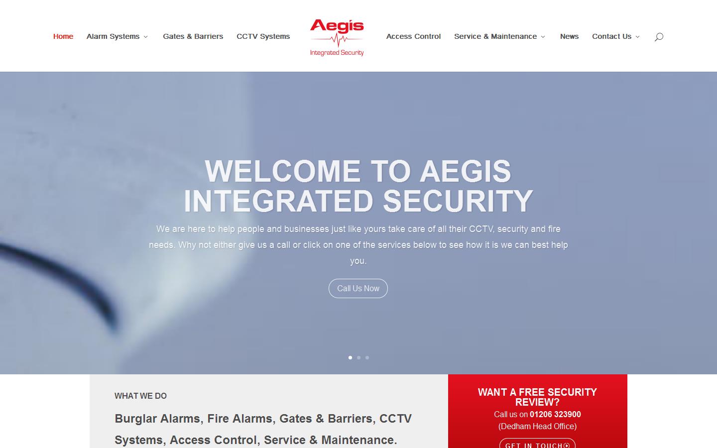 Aegis Security Ltd Website
