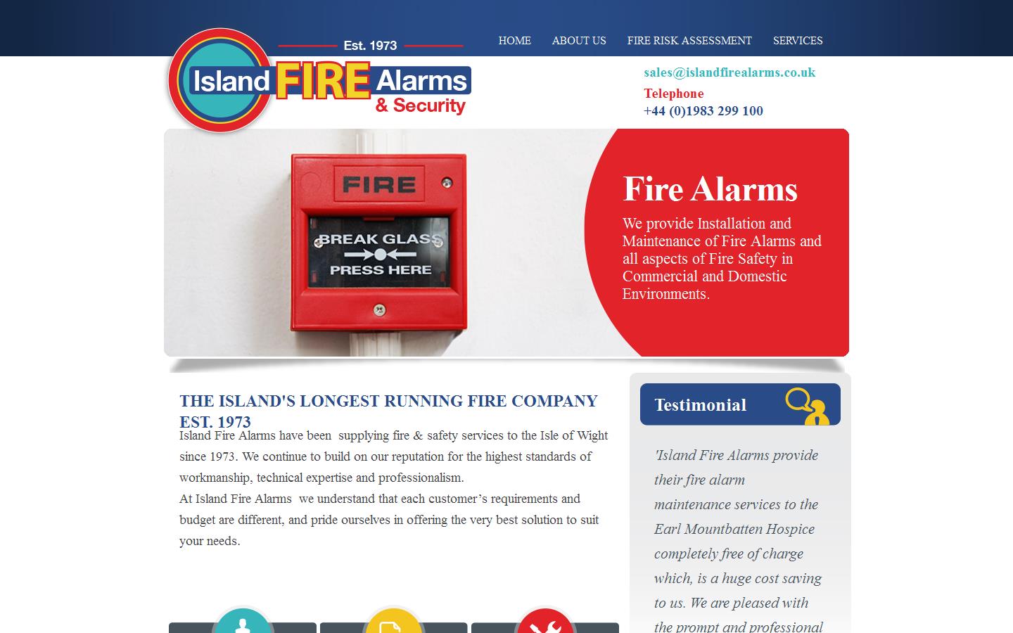 Island Fire Alarms & Security Website