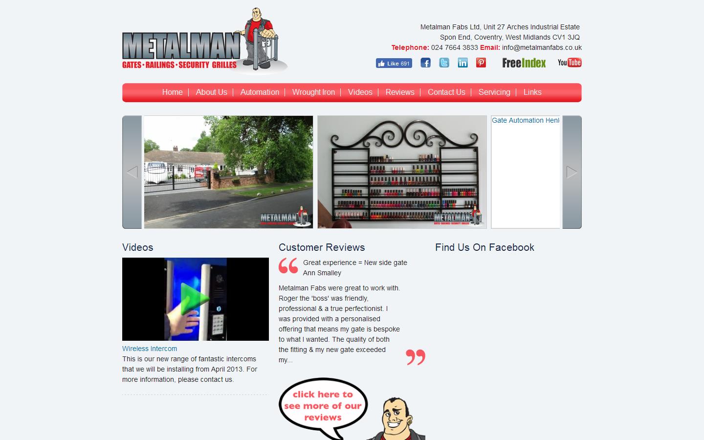 Metal Man Fabs Ltd Website