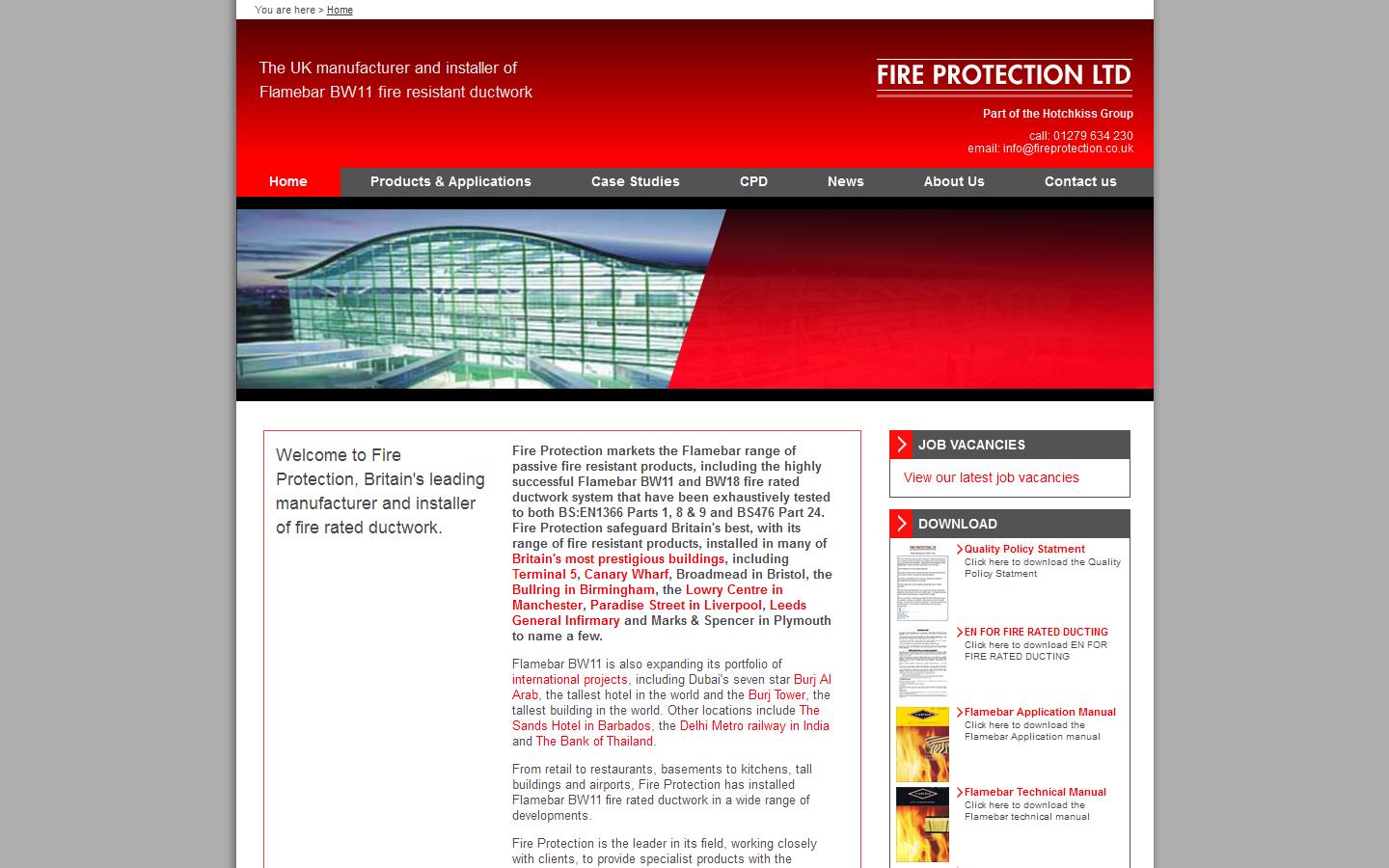 Fire Protection Ltd Website