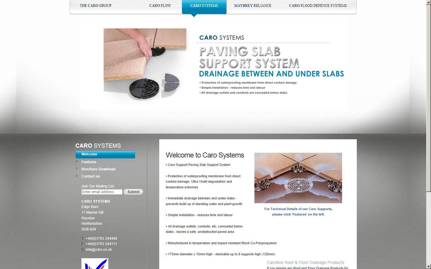 Caro Systems  Website