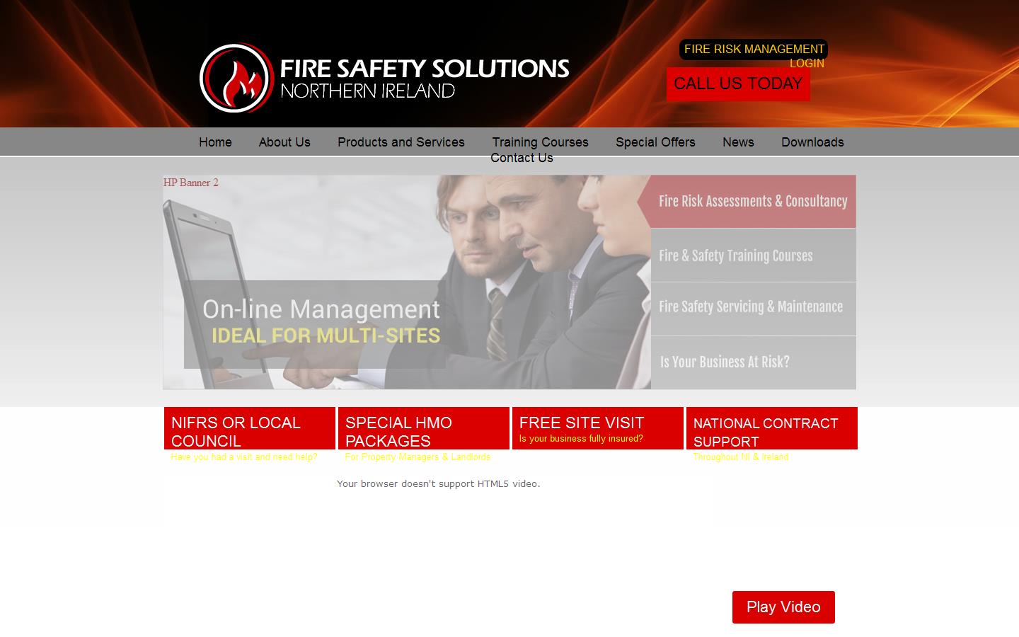 Fire Safety Solutions N I Ltd Website