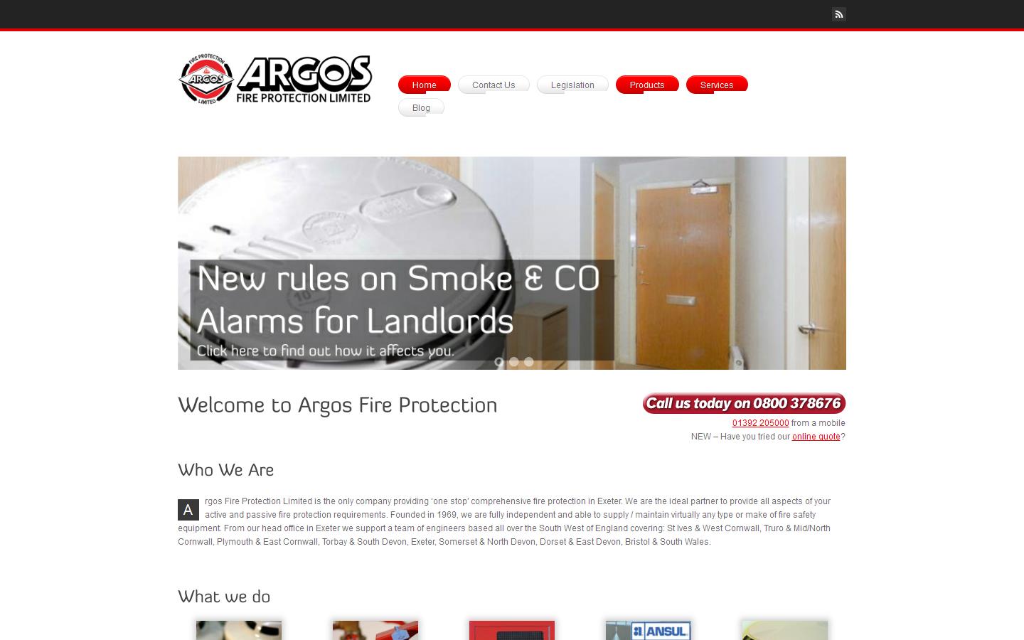 Argos Fire Protection Ltd Website