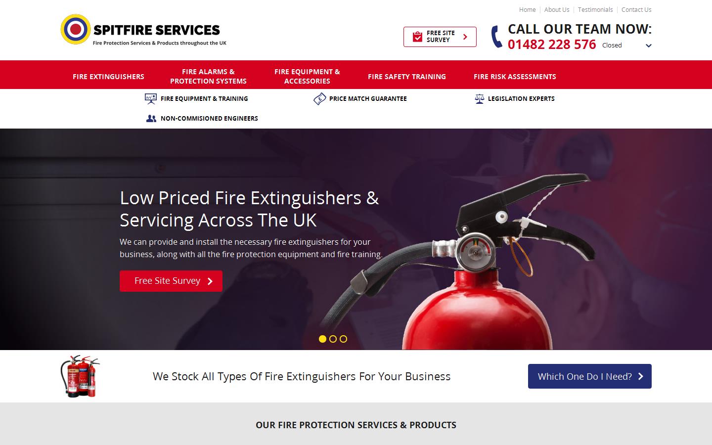 Spitfire Services Website