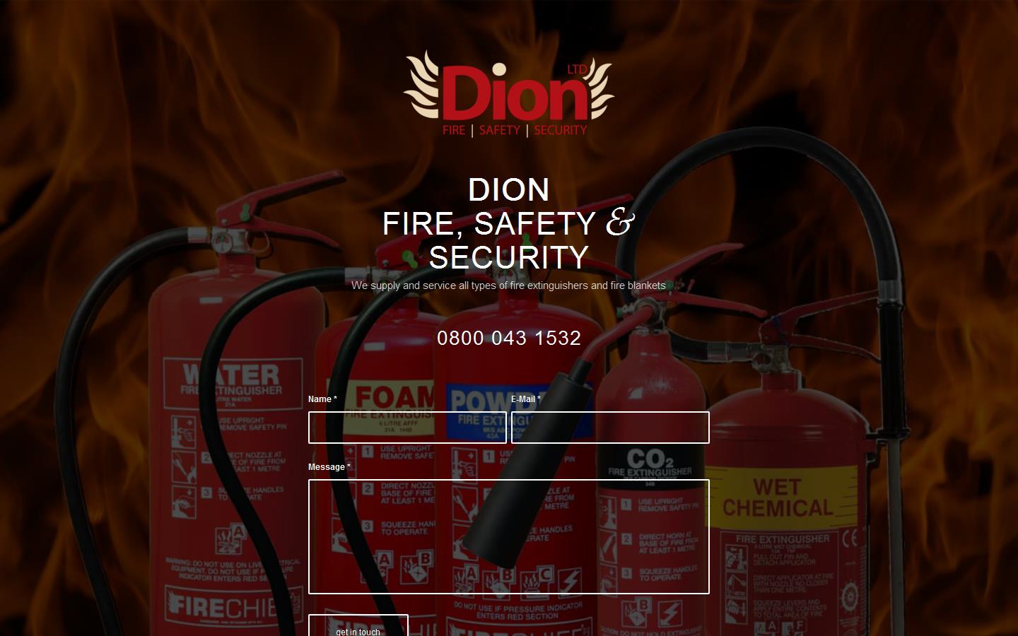 Dion Fire Safety Security Ltd Website
