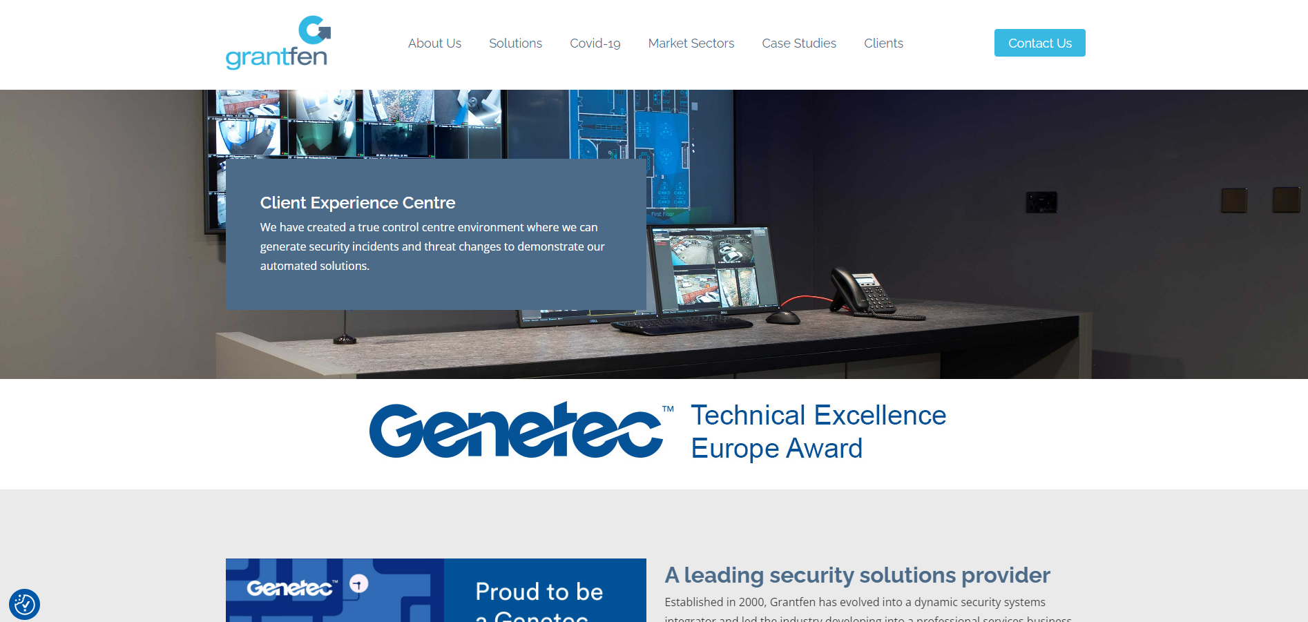 Grantfen Fire & Security Ltd Website