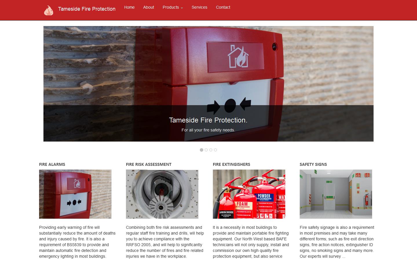 Tameside Fire Protection Website