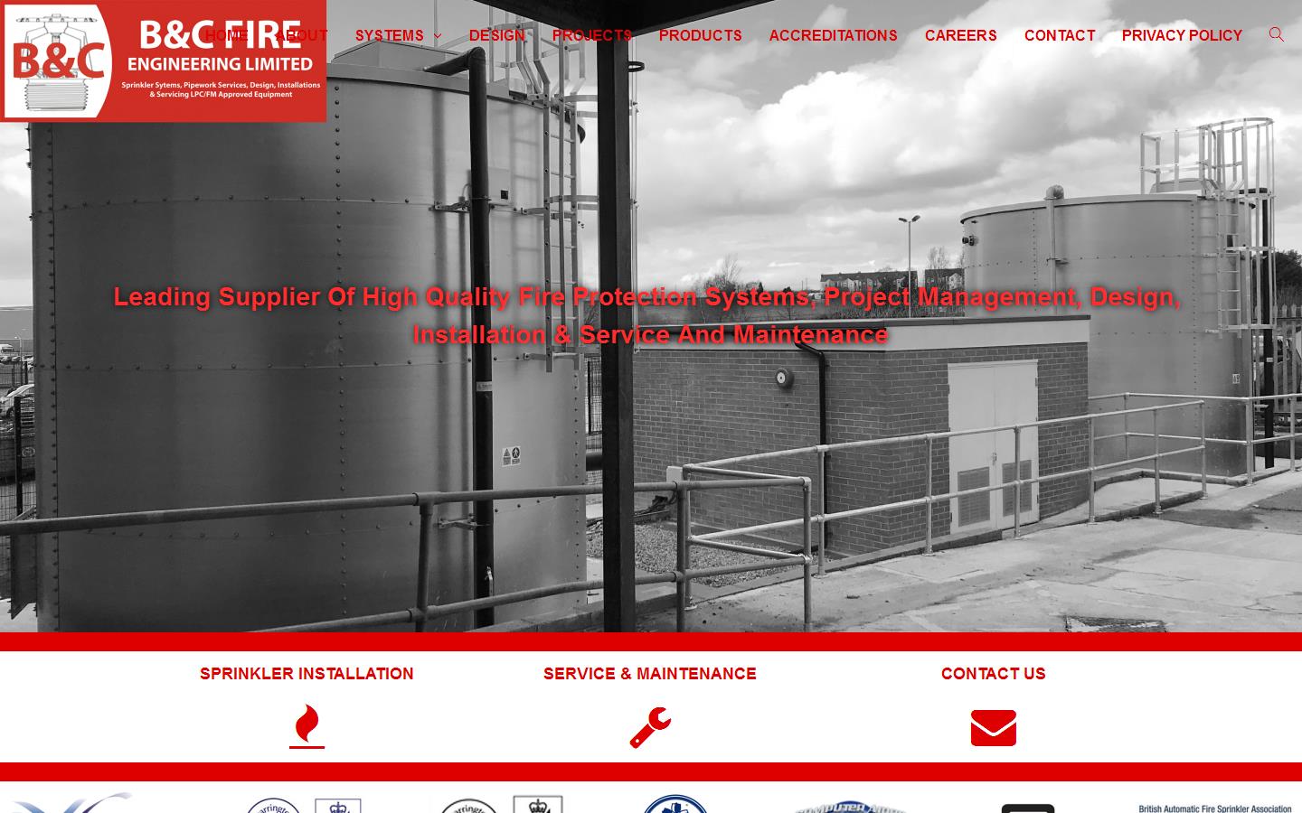 B&C Fire Engineering Ltd Website