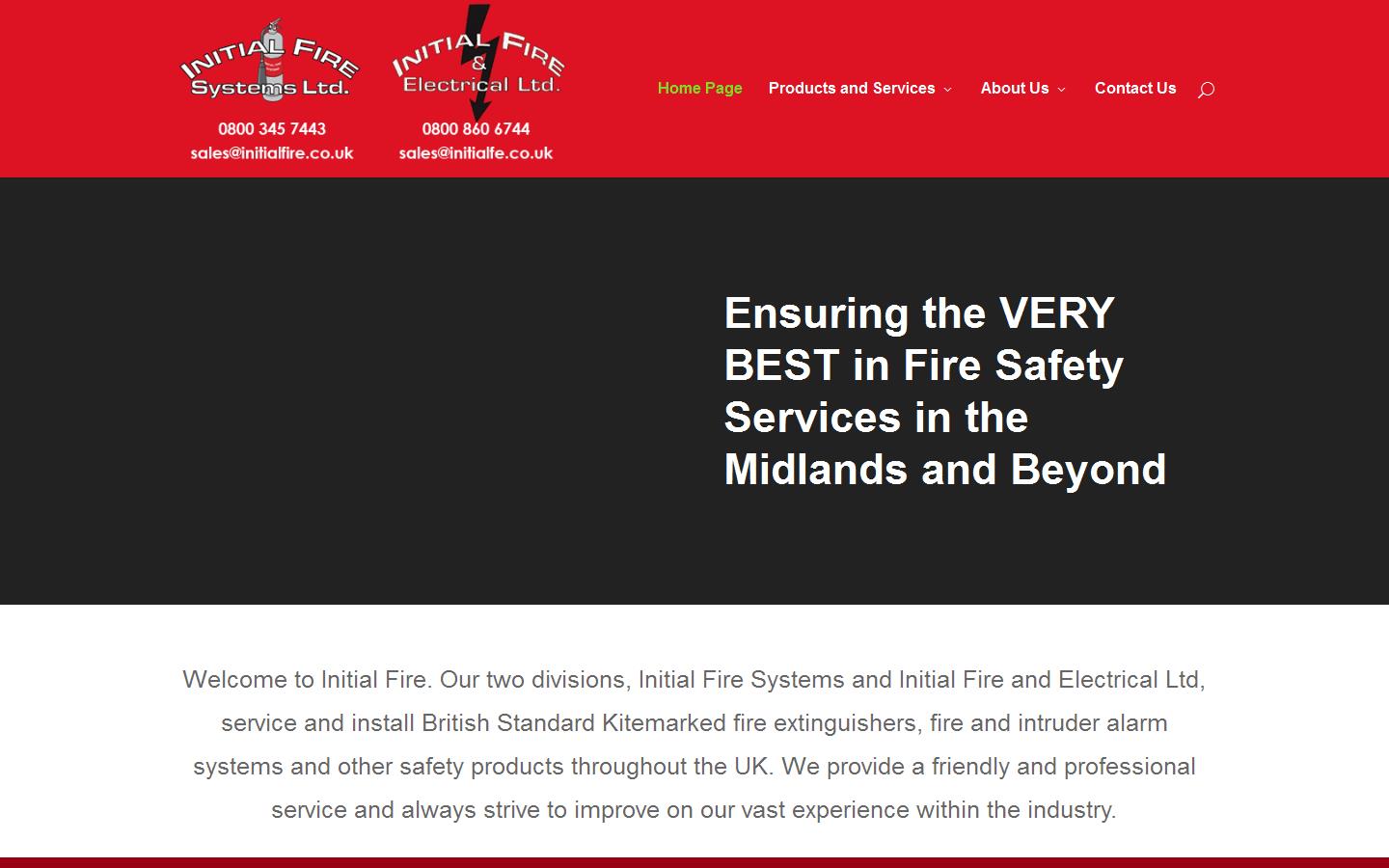 Initial Fire Systems Ltd Website