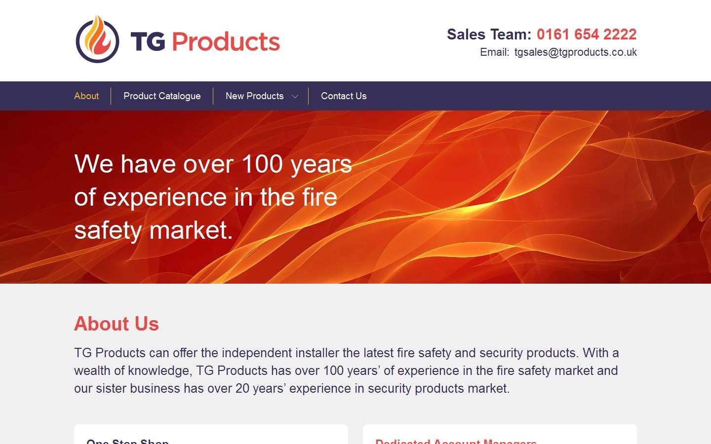 T G Products Website