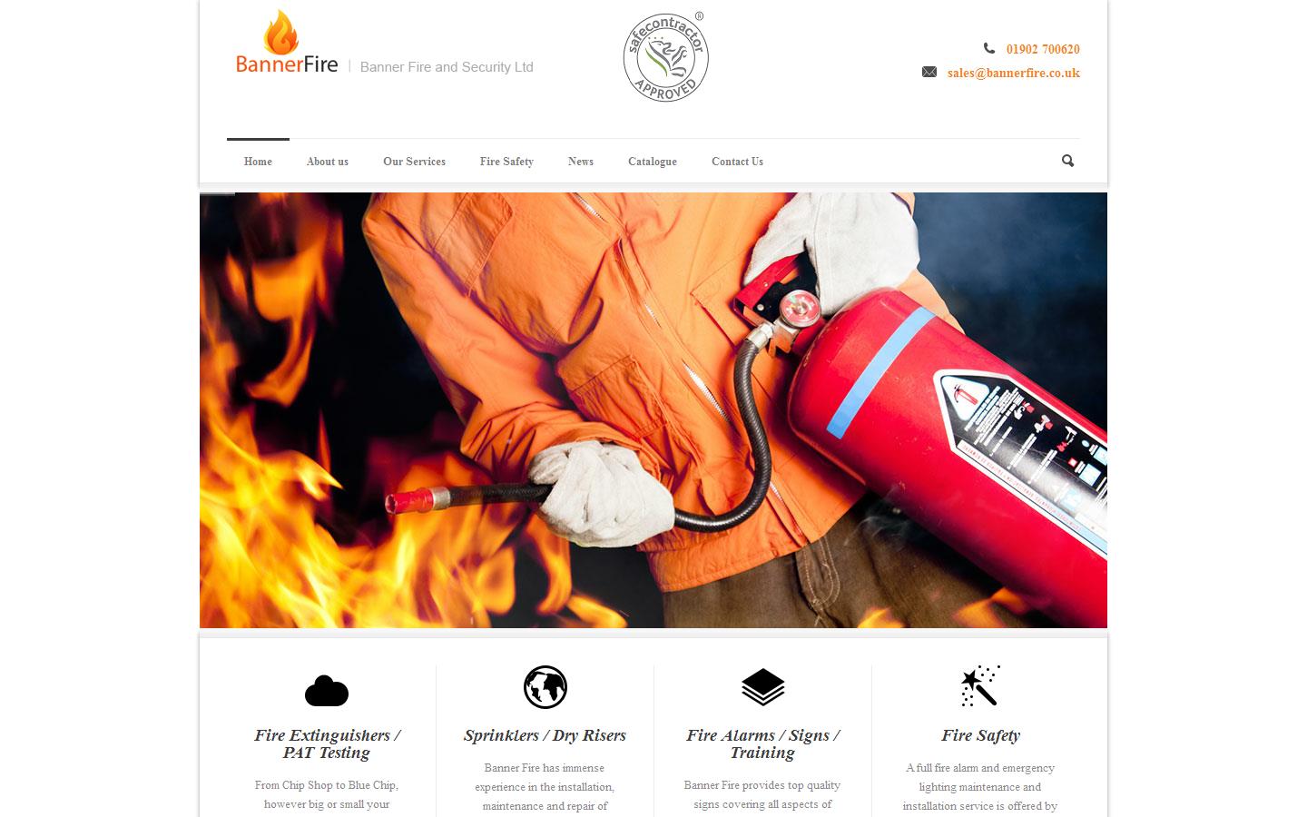 Banner Fire & Security Ltd Website