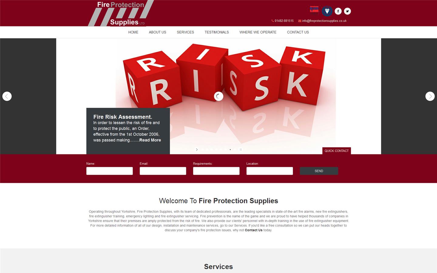 Fire Protection Supplies Ltd Website